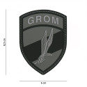 Patch 3D PVC GROM Pologne Gris 101 Incorporated - Patches Quaerius