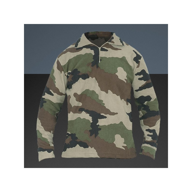 Chemise F1 Polaire Camouflage CE DCA FRANCE - Equipement militaire chemise armée de terre française Quaerius