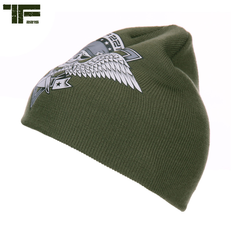 Bonnet Beanie Skull & Wings Task Force 2215 - Bonnets sur Quaerius.com - Vêtements militaire et Equipements de Sécur