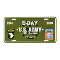 Plaque Immatriculation US D-Day US Army Van Os Imports - Plaques Metal Deco sur Quaerius.com - Vêtements militaire et Equipeme