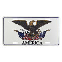 Plaque Immatriculation US Eagle America Van Os Imports - Plaques Metal Deco sur Quaerius.com - Vêtements militaire et Equipeme