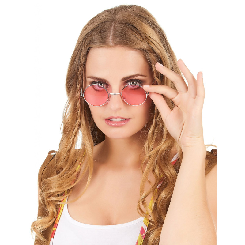 Déguisement Lunettes Rondes Hippie Adulte - Costume Lunette The Duck