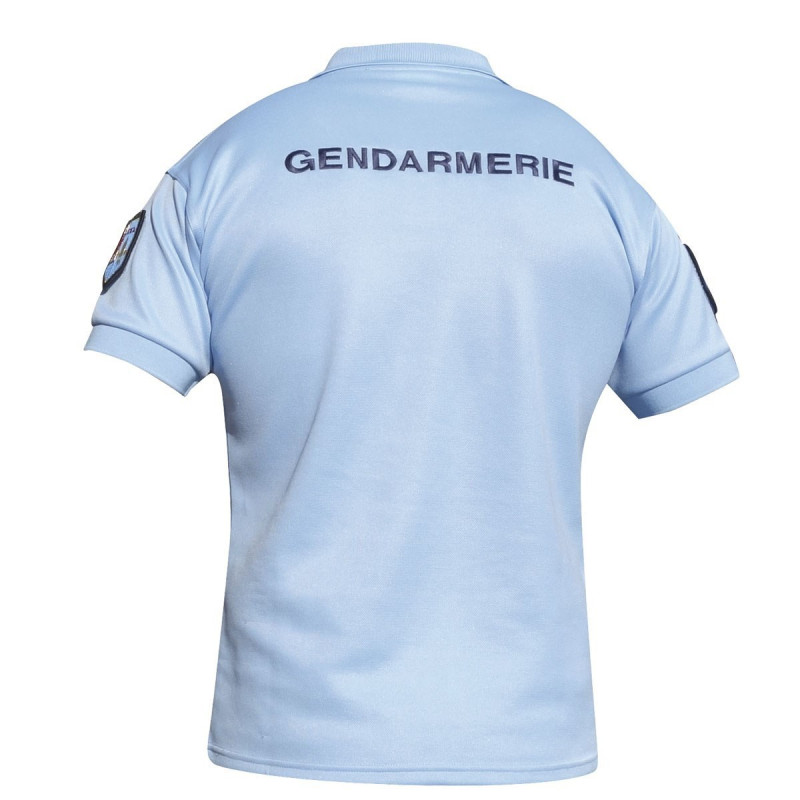 Polo Gendarmerie Homme Manches Courtes Léger Bleu Agréé DGGN DCA France - Polos sur Quaerius.com - Vêtements 