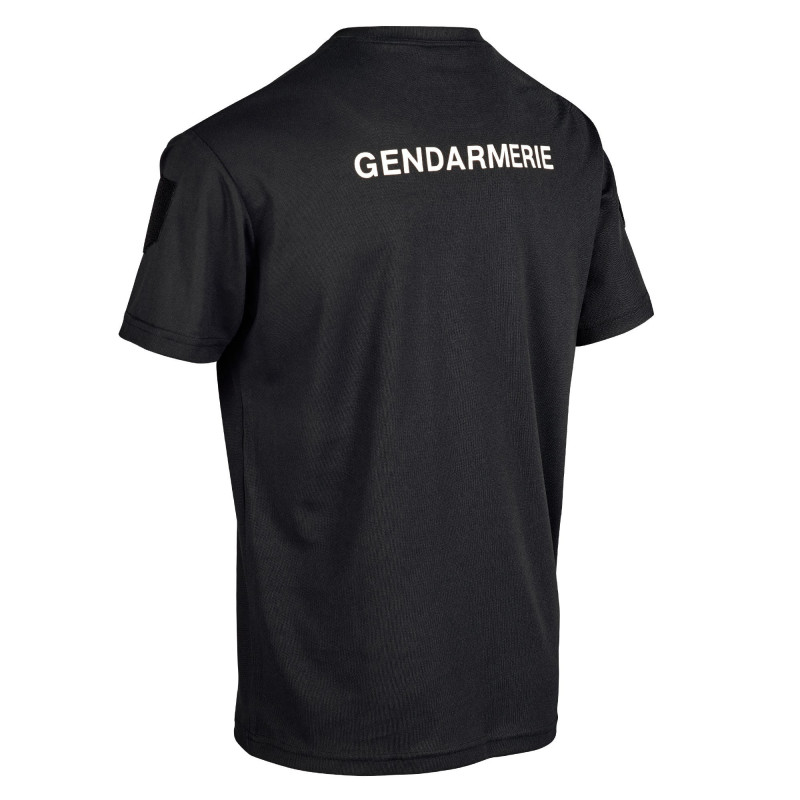 T-Shirt Gendarmerie Cooldry Noir Gendarmerie Départementale patron equipement