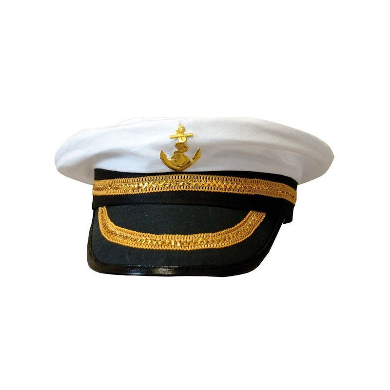 Chapeau Casquette de capitaine adulte - Déguisement capitaine marin adulte The Duck