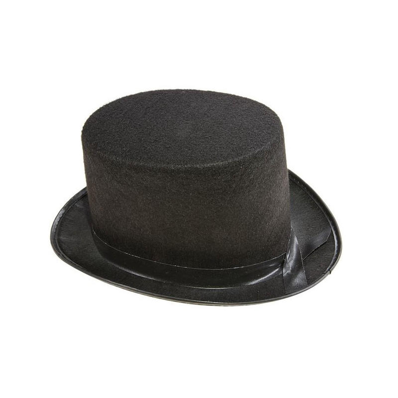 Chapeau Haut de Forme Adulte Noir - Déguisement charleston homme The Duck