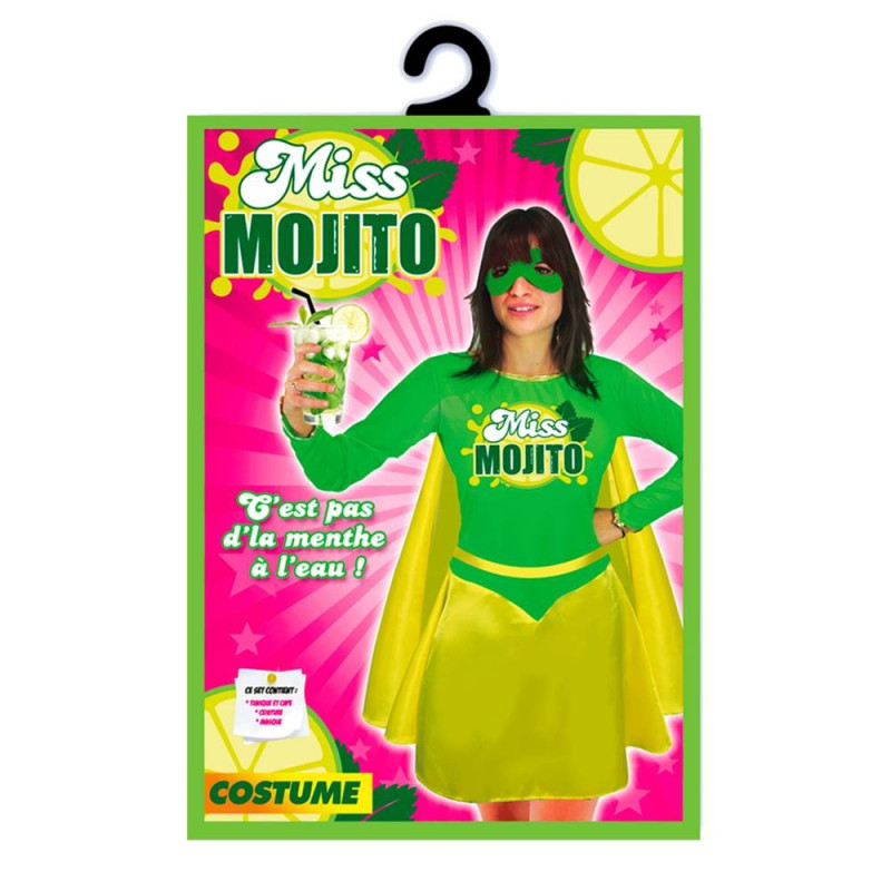 Déguisement de Miss Mojito Vert Femme - Déguisement humour femme the duck