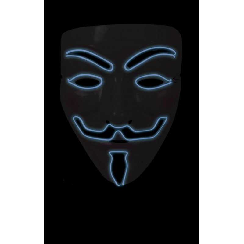 Masque Lumineux - Adulte - Anonymous - Jour de Fête - Masques & Loups -  Accessoires