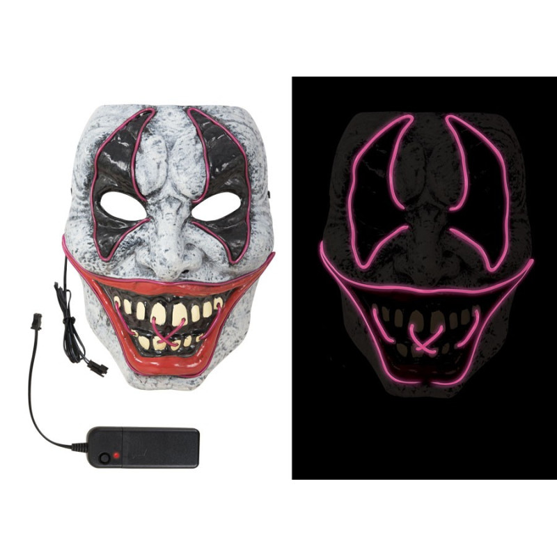 Masque de Clown d'Halloween Lumineux LED Adulte - Déguisement de clown d'halloween the duck