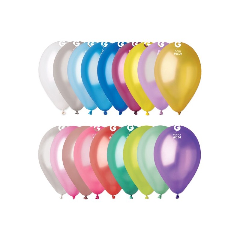 Gros lot 30 Ballons métallisés, Anniversaire 30 ans, Diam. 28 cm